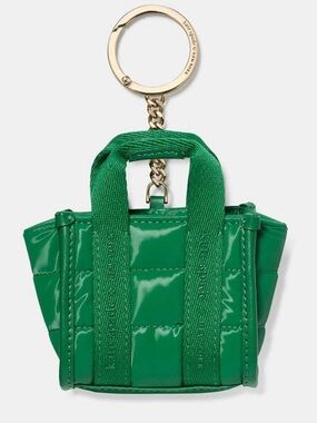 kate spade Green Patent Mini Tote Key Ring